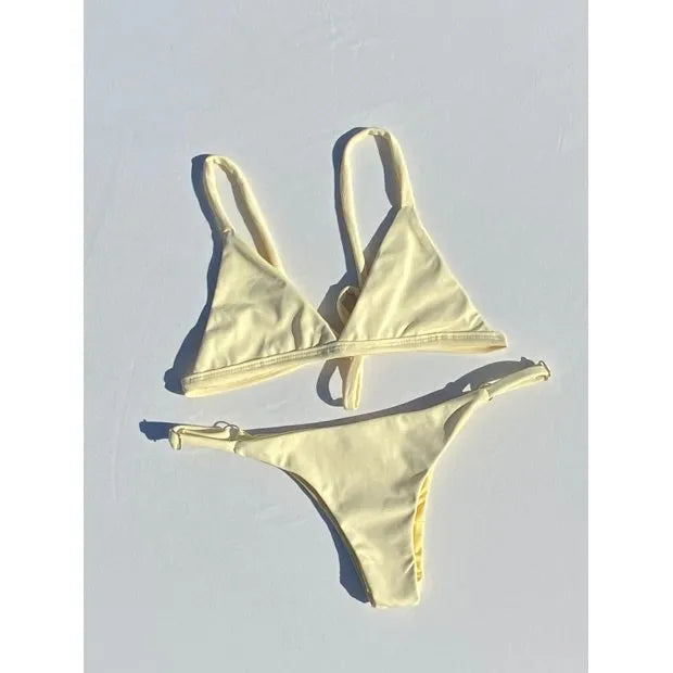 Bikini Basic Amarelo Manteiga